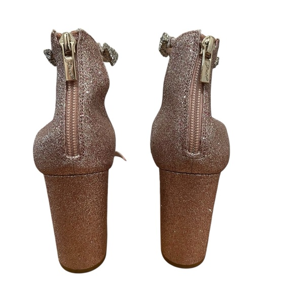 Jewel by Badgley Mischka Louise Ankle Strap Sandal Rose Gold Women’s Size 8 - Picture 10 of 12